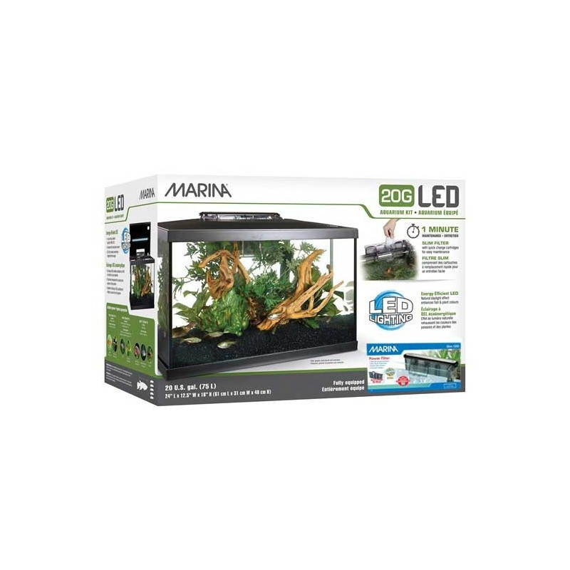 KIT ACUARIO MARINA 20G LED 75 LITROS ( ENVIO GRATIS )